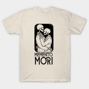 Memento Mori Skeleton Kiss T-shirt T-Shirt